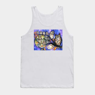 These Friends are All a Hoot- Owls of Eastern North America Tank Top